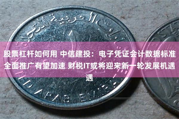 股票杠杆如何用 中信建投：电子凭证会计数据标准全面推广有望加速 财税IT或将迎来新一轮发展机遇