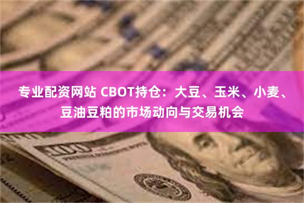 专业配资网站 CBOT持仓：大豆、玉米、小麦、豆油豆粕的市场动向与交易机会